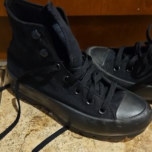 Black High-Top Women's Sneakers